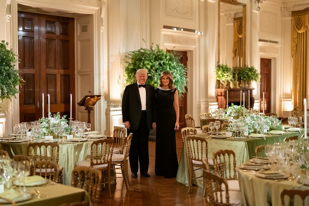 President Trump and First Lady Melania Trump at the Governor's Ball
