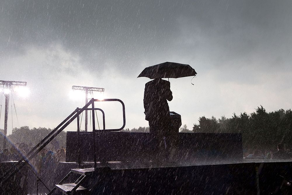 "The skies opened up on Memorial Day outside of Chicago. When the lightning began, the Secret Service told the President…