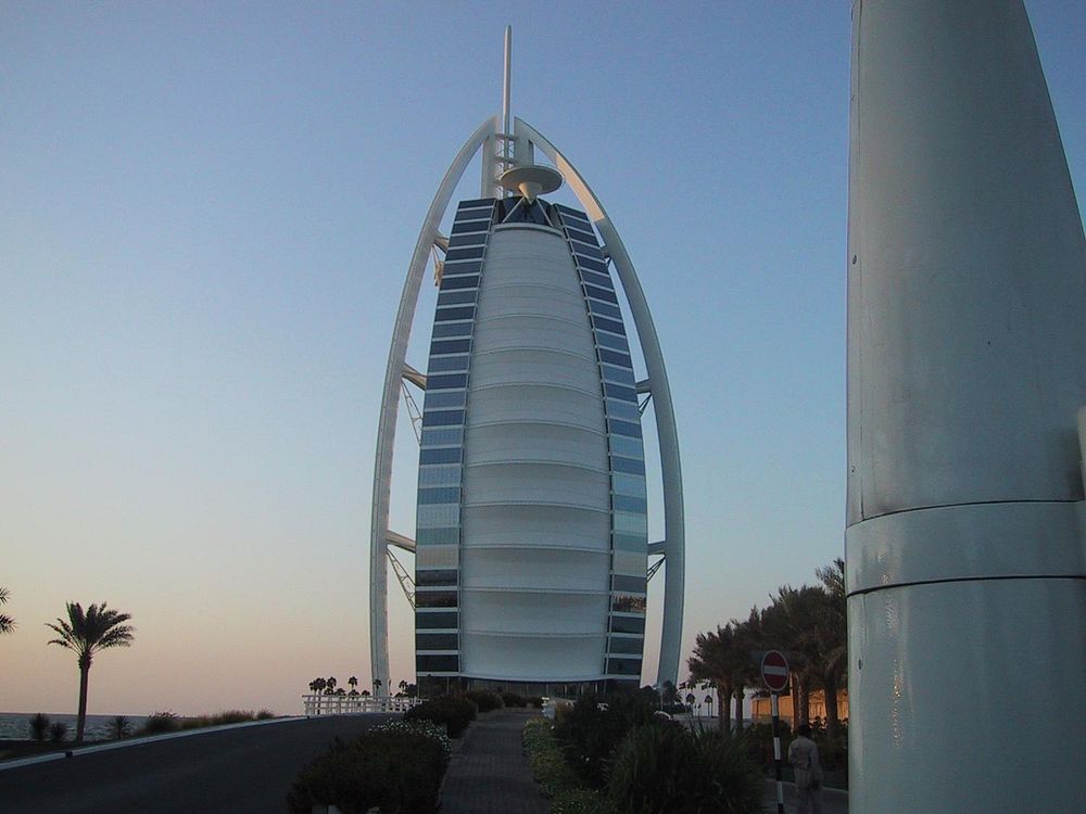 The World Factbook - United Arab EmiratesView along the causeway leading to the Burj-al-Arab Hotel in Dubai. At 1,053 ft…