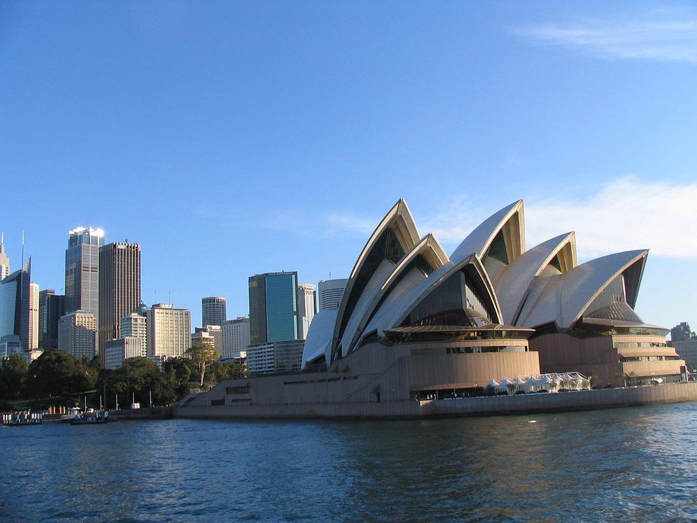 Australia, Sydney's Opera House view from Harbour Bridge. Original public domain image from Flickr