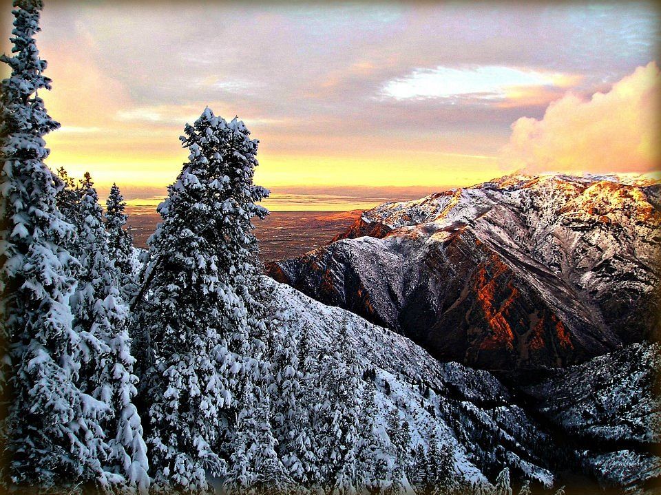 Coldwater CanyonSunset in winter time in Coldwater Canyon. Uinta-Wasatch-Cache National Forest. Photo by Michael Erickson.…