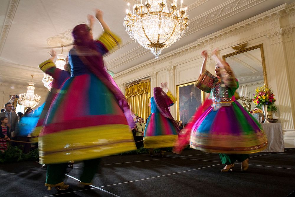 Dancers perform at the Nowruz event in the East Room of the White House, March 11, 2015.