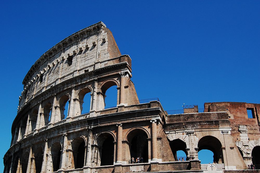 Colosseum in Rome, Italy. Original public domain image from Flickr