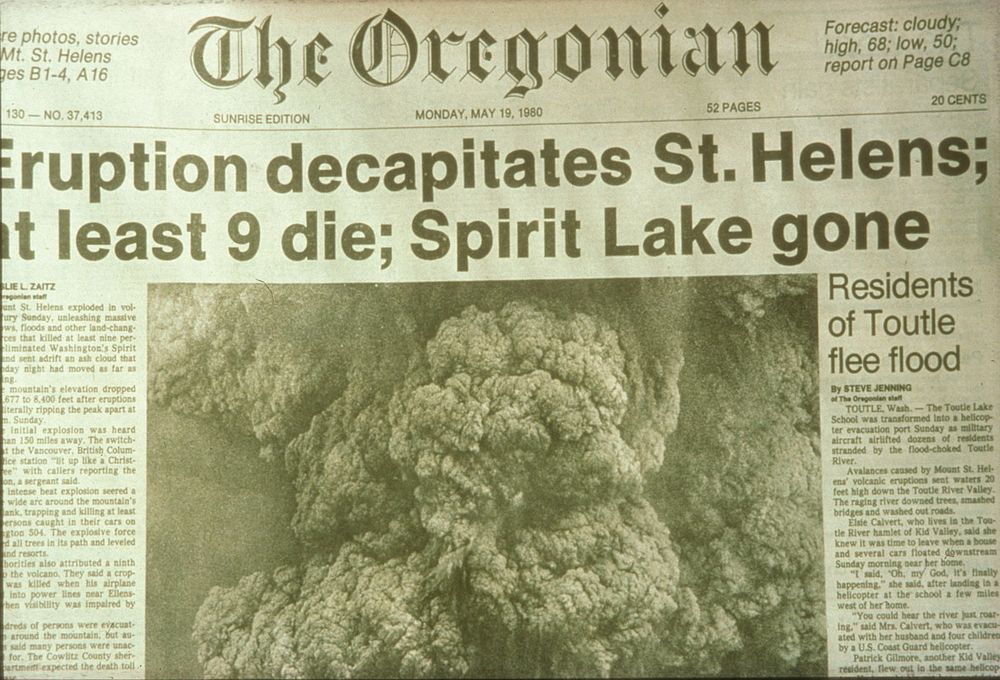 Oregonian headline. Original public domain image from Flickr