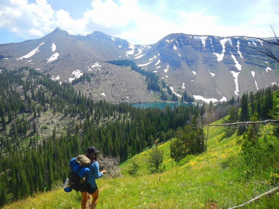 Hiking to Grizzly Lake on the Bridger-Teton National Forest. Original public domain image from Flickr