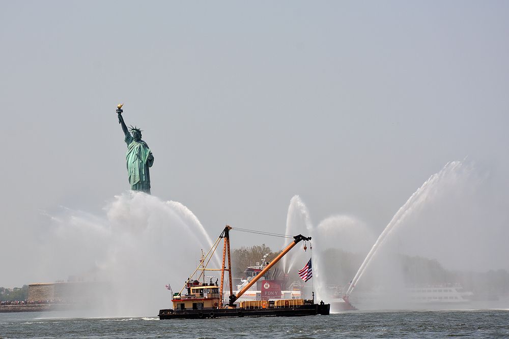 The Army Corps vessel Driftmaster participates in Fleet Week NYC