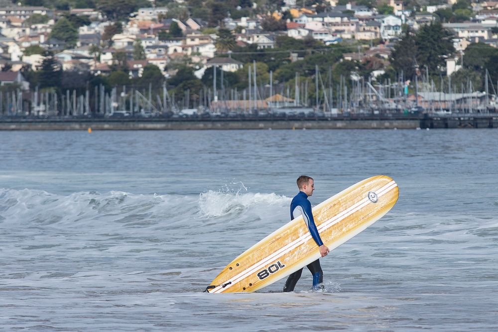 Surfing Monterey Bay