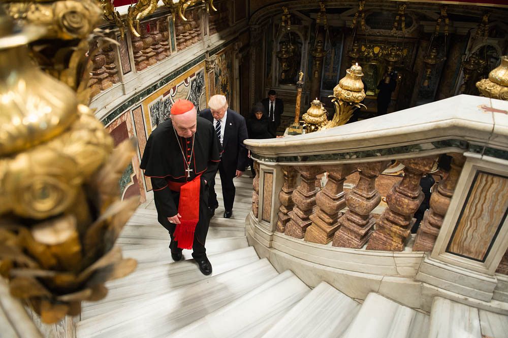 President Trump's Trip AbroadPresident Donald Trump and First Lady Melania Trump tour St. Peter&rsquo;s Basilica following…