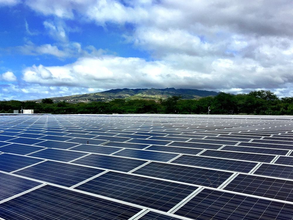 Hawaii solar panels. Original public domain image from Flickr