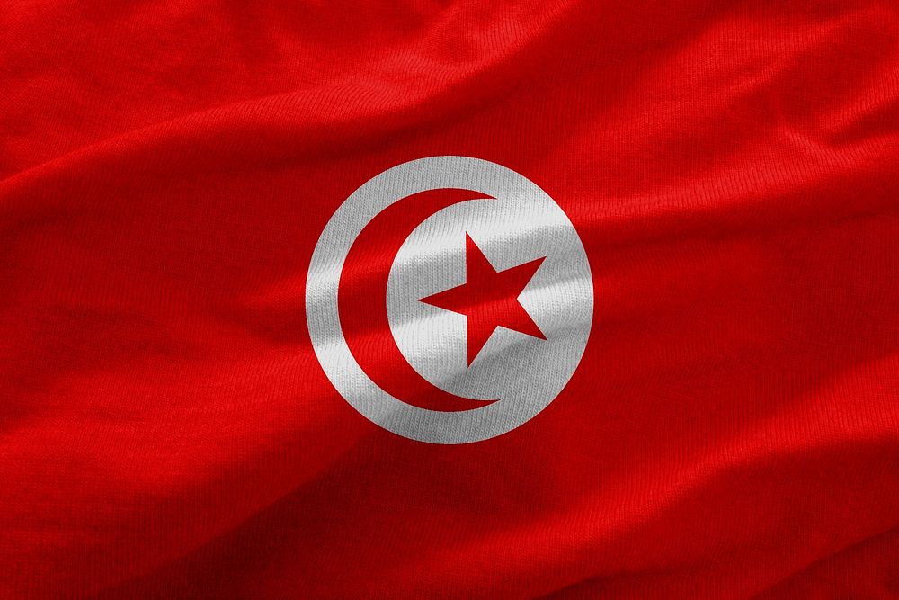 Tunisian flag. Free public domain CC0 image.