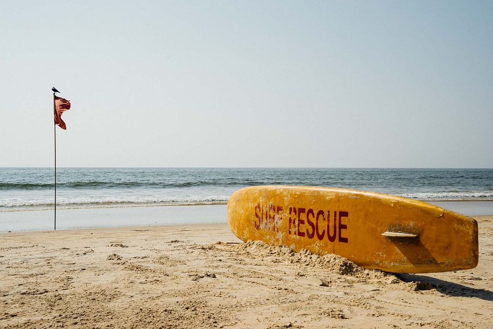 Goa beach rescue. Free public domain CC0 photo.