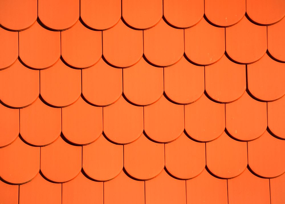 Orange roof pattern background, abstract design