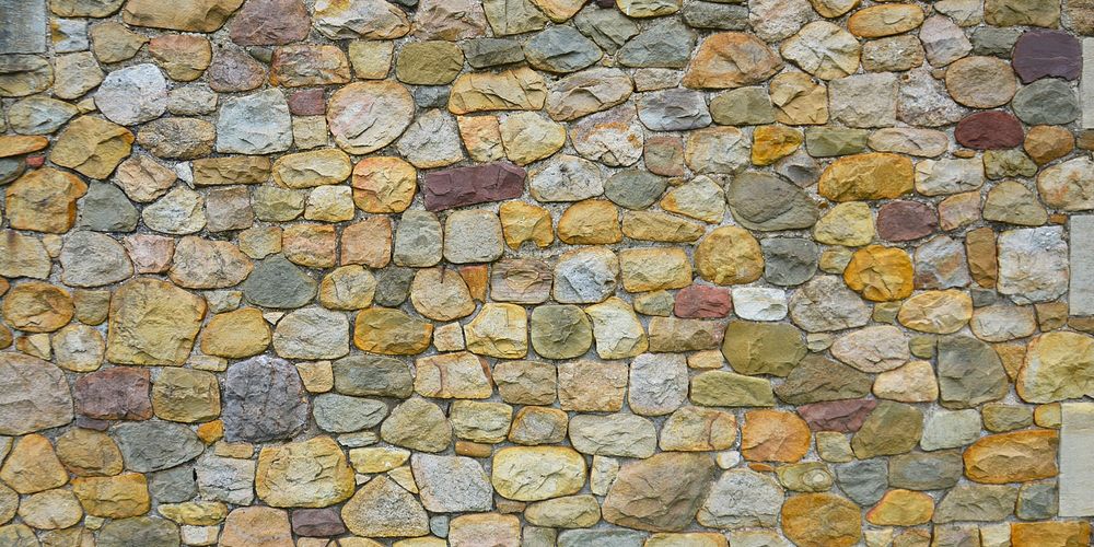 Cobblestones wall texture background for Facebook cover and social media banner