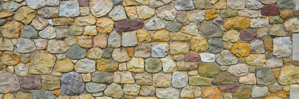 Cobblestones wall texture background, twitter header design