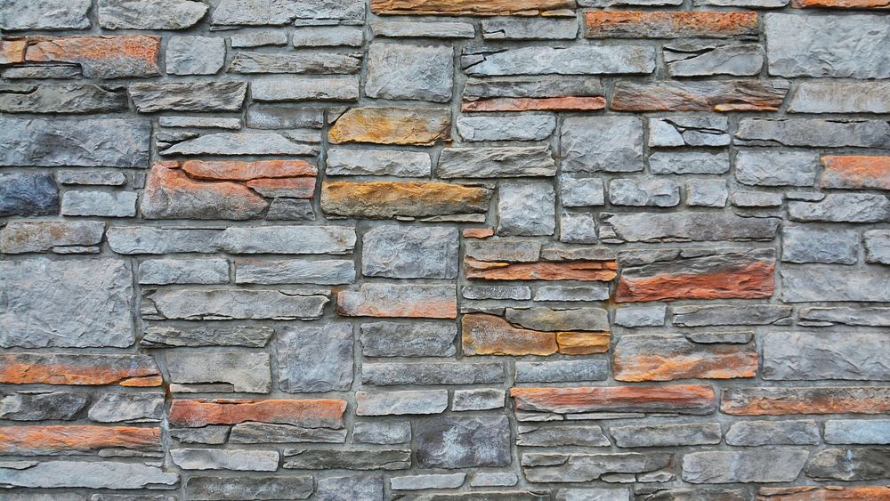 Stone wall texture desktop wallpaper, high definition background