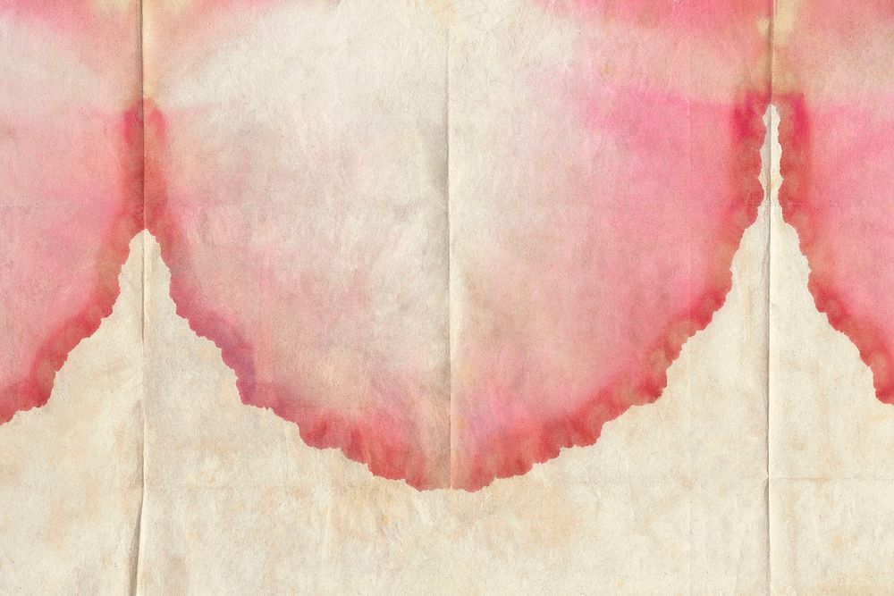 Watercolor stained ephemera paper background, vintage design