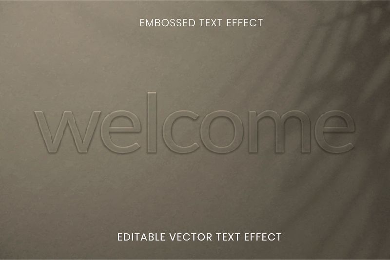 Embossed Text Effect & Typography I High Quality Royalty Free Typography  Designs