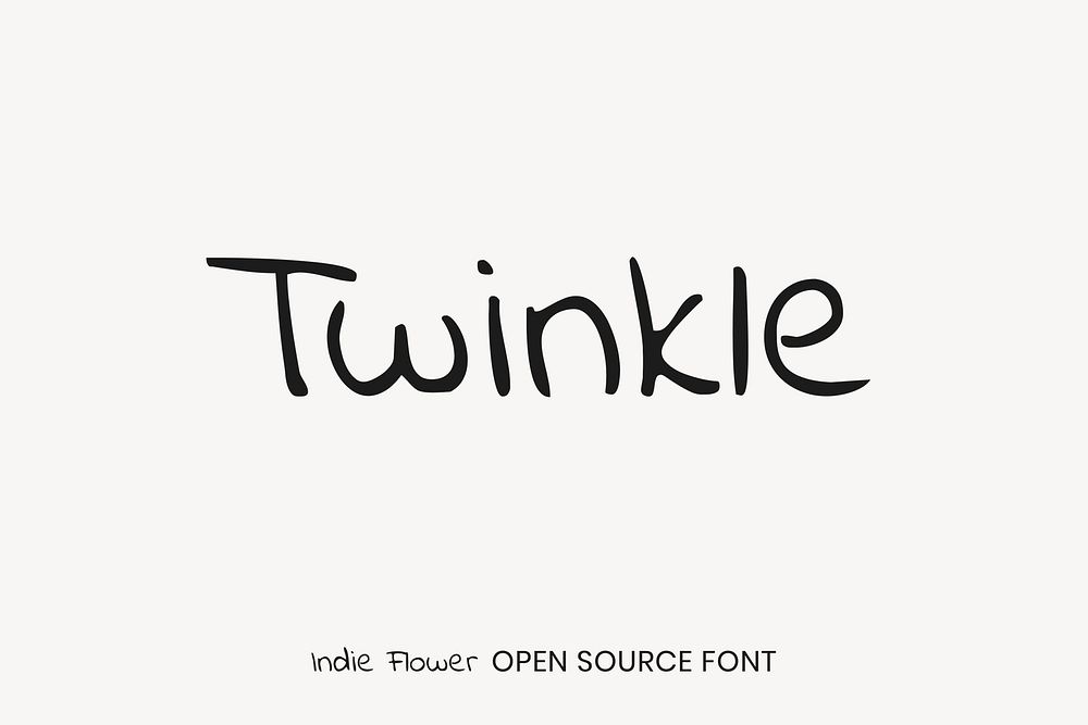 Indie Flower Open Source Font by Kimberly Geswein