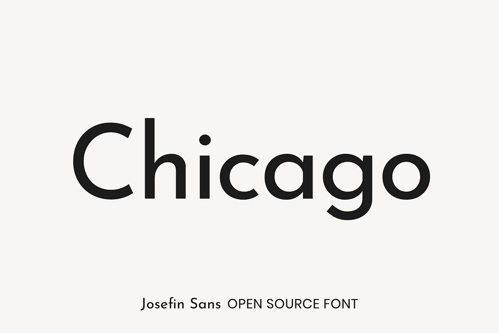 Josefin Sans Open Source Font by  Santiago Orozco