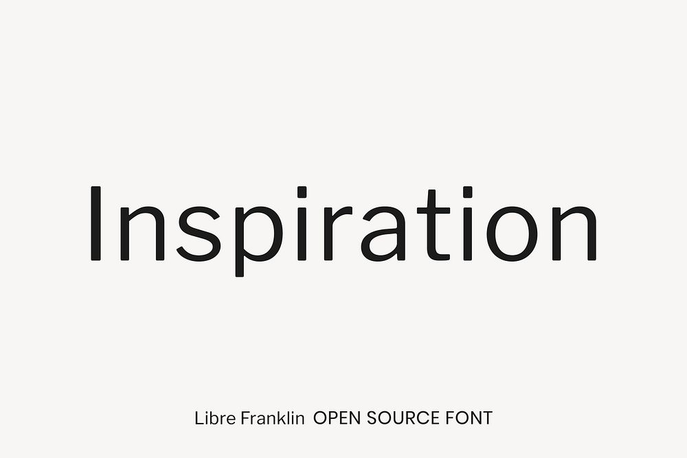 Libre Franklin Open Source Font by Impallari Type