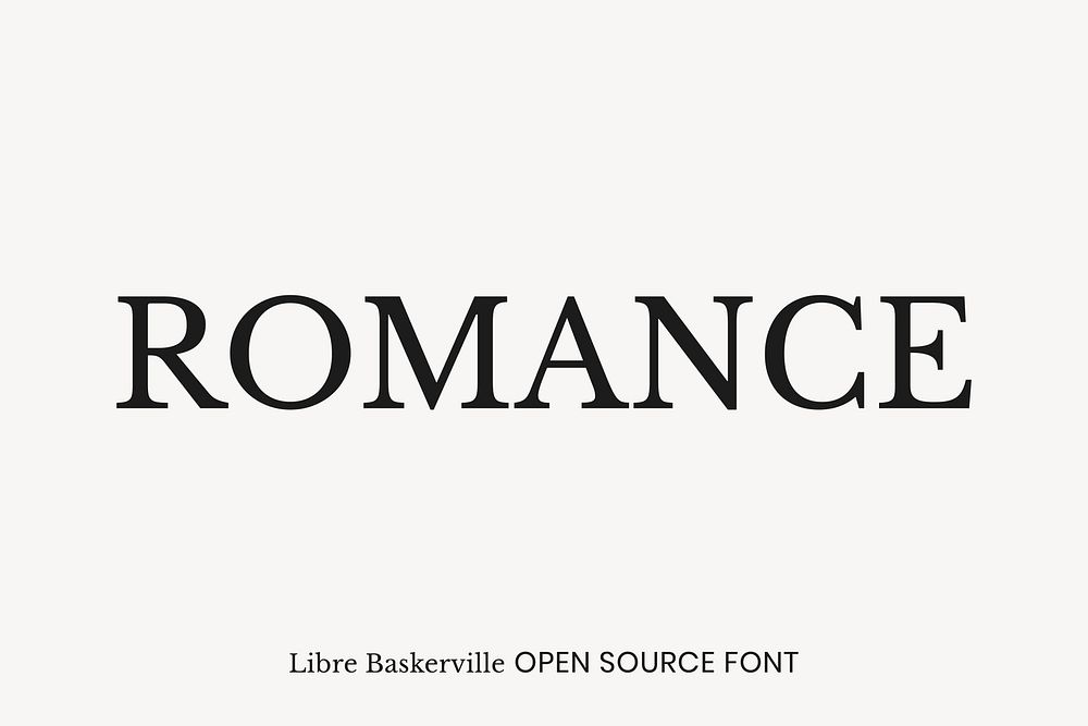 Libre Baskerville Open Source Font | Free Font Add-on - rawpixel