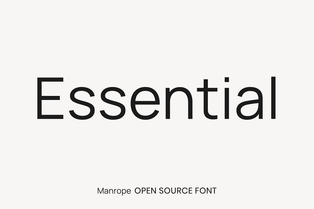 Manrope Open Source Font by Mikhail Sharanda