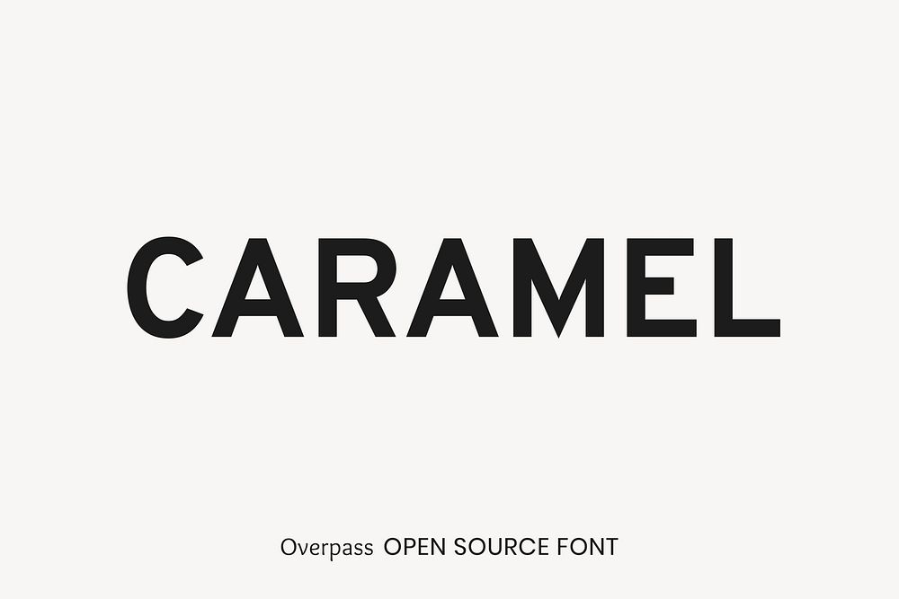 Overpass Open Source Font by Delve Withrington, Dave Bailey, Thomas Jockin