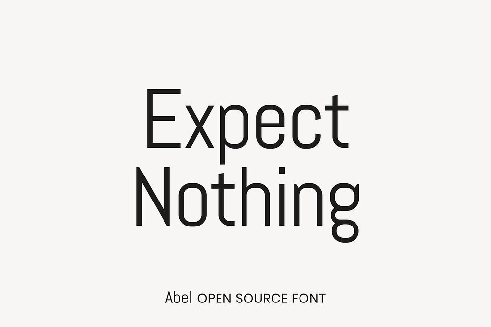 Abel Open Source Font by MADType