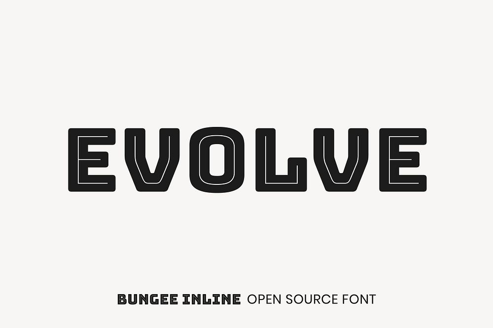 Bungee Inline Open Source Font by David Jonathan Ross