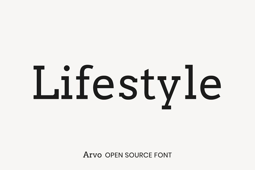 Arvo Open Source Font by Anton Koovit