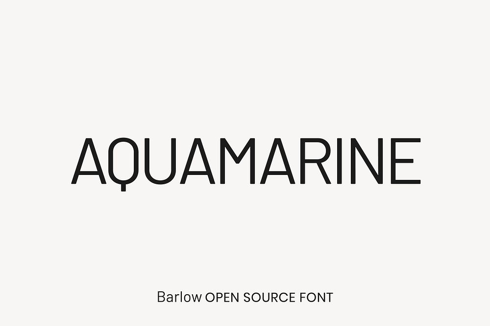 Barlow Open Source Font by Jeremy Tribby