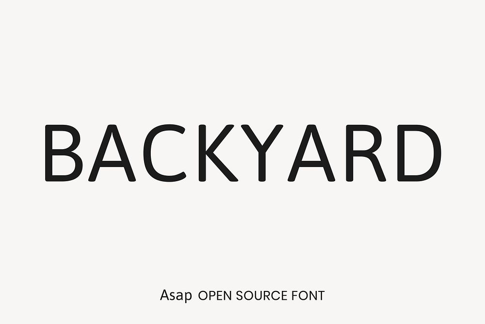 Asap Open Source Font by Ominus-Type