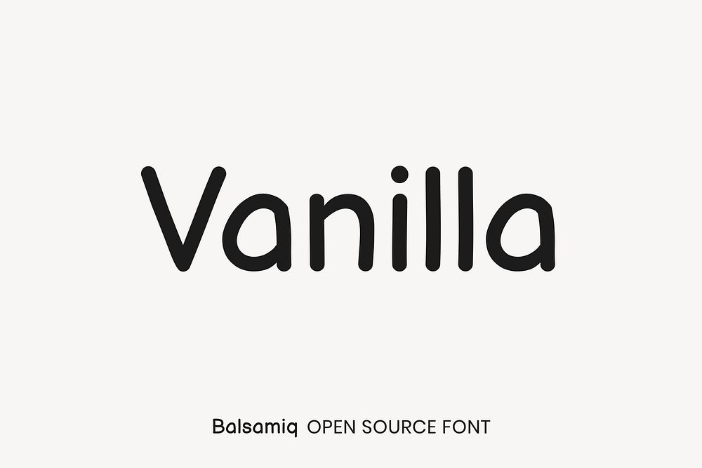 Balsamiq Open Source Font by  Michael Angeles
