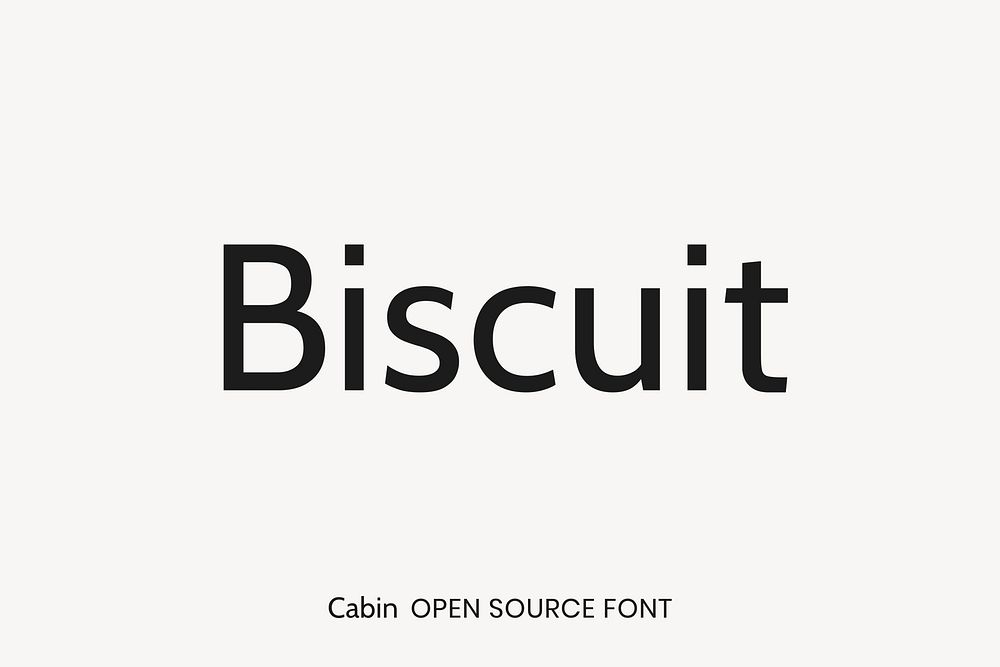 Cabin Open Source Font by  Impallari Type