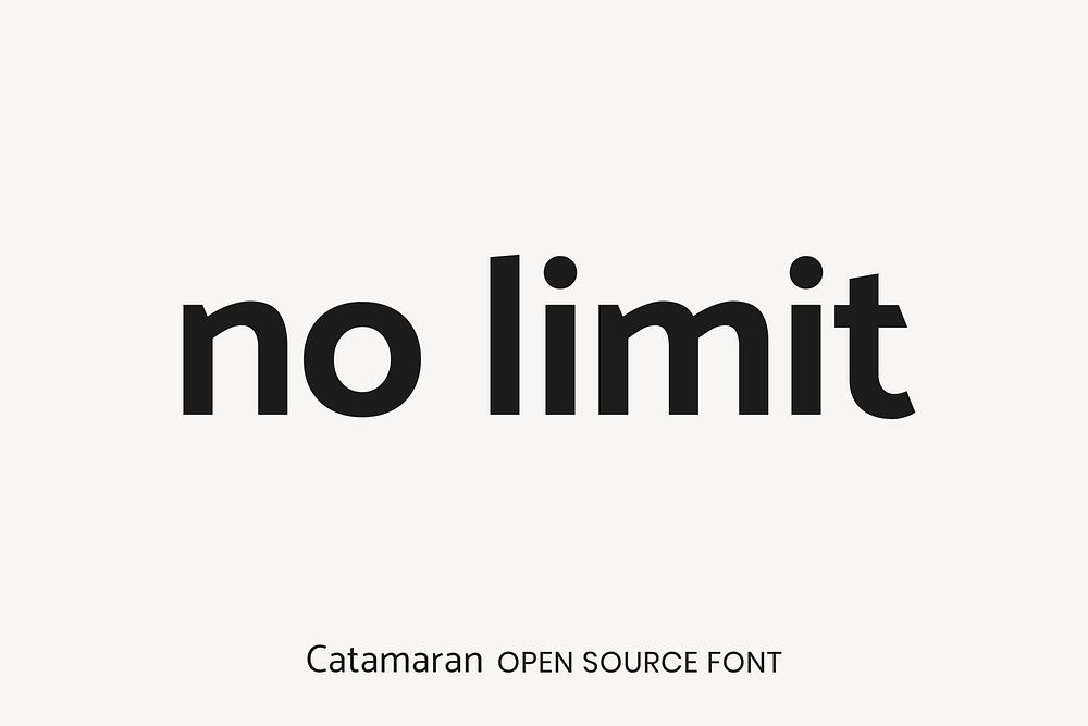 Catamaran Open Source Font by Pria Ravichandran