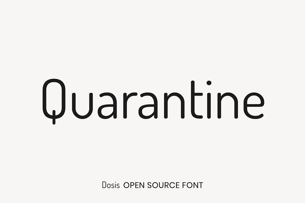 Dosis Open Source Font by Impallari Type
