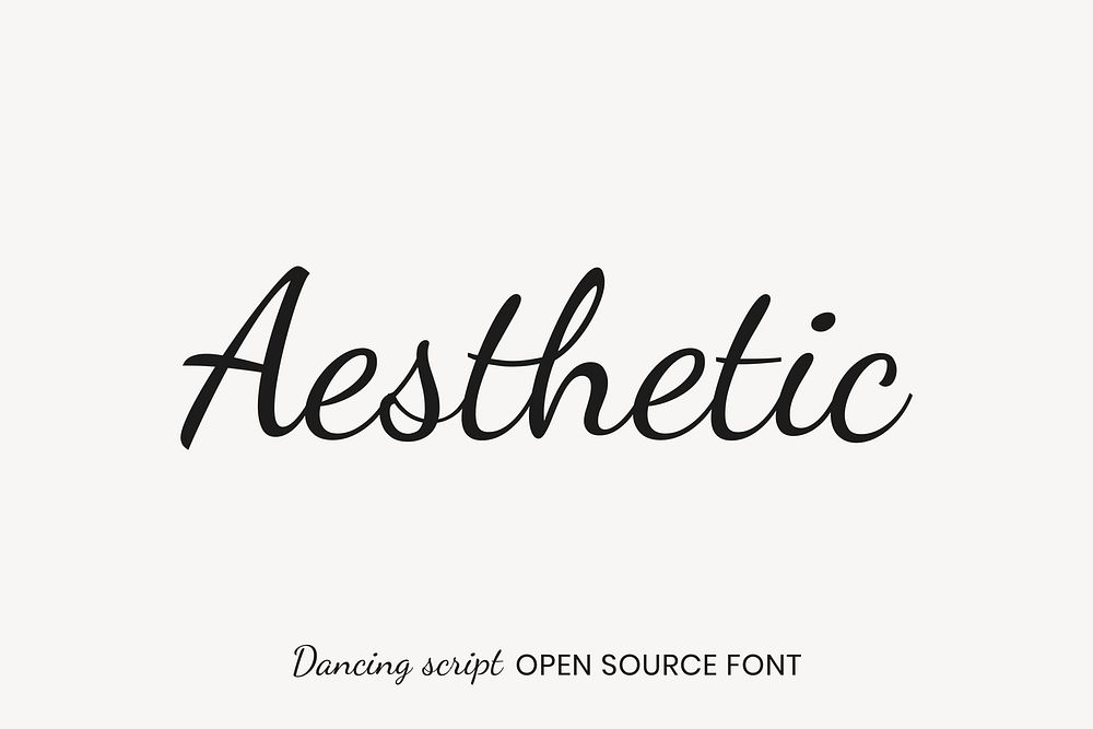Dancing Script Open Source Font by Impallari Type