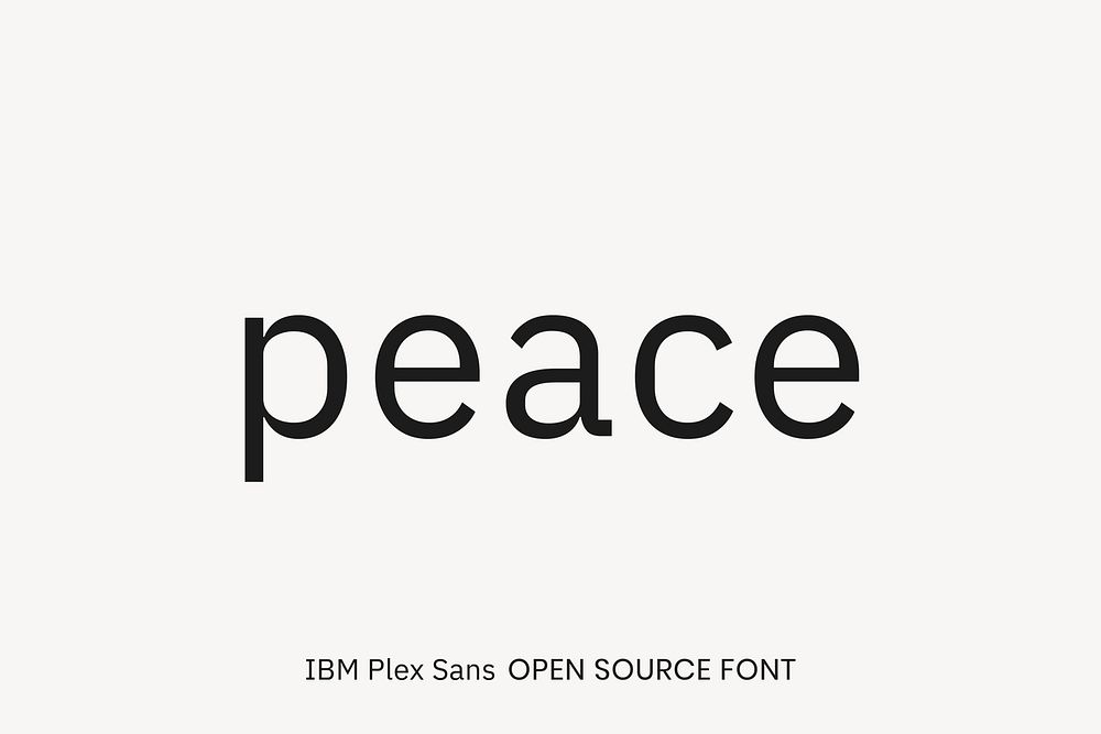 IBM Plex Sans Open Source Font by Mike Abbink, Bold Monday