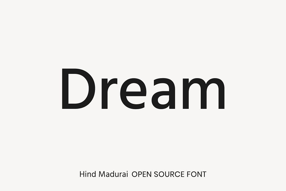Hind Madurai Open Source Font by Indian Type Foundry