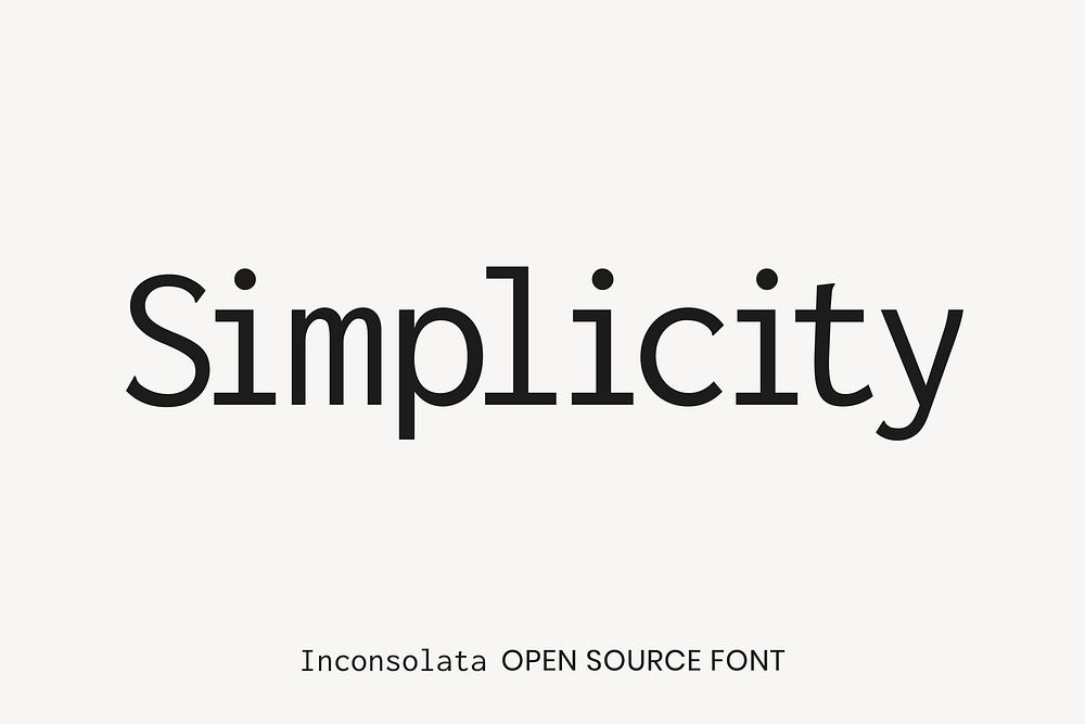 Inconsolata Open Source Font by Raph Levien