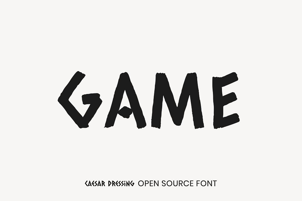 Caesar Dressing open source font by Open Window
