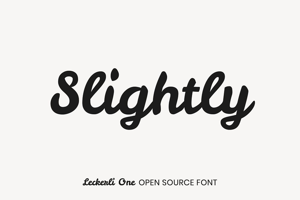 Leckerli One open source font by Gesine Todt