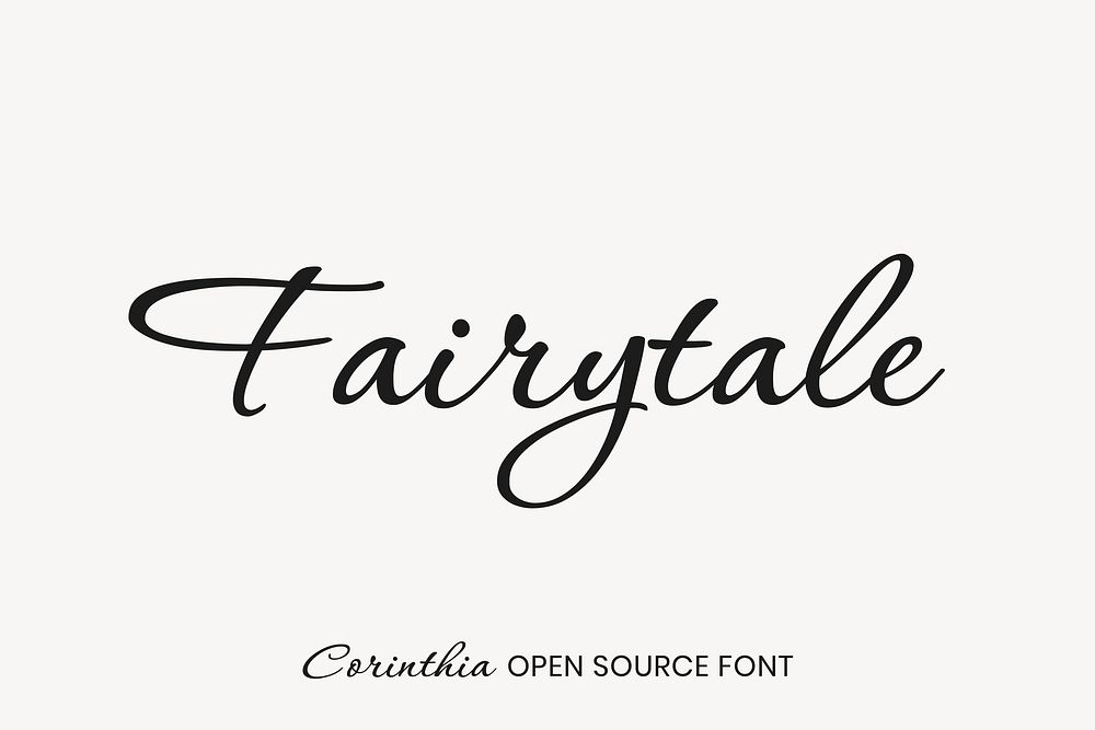 Corinthia open source font by Robert Leuschke