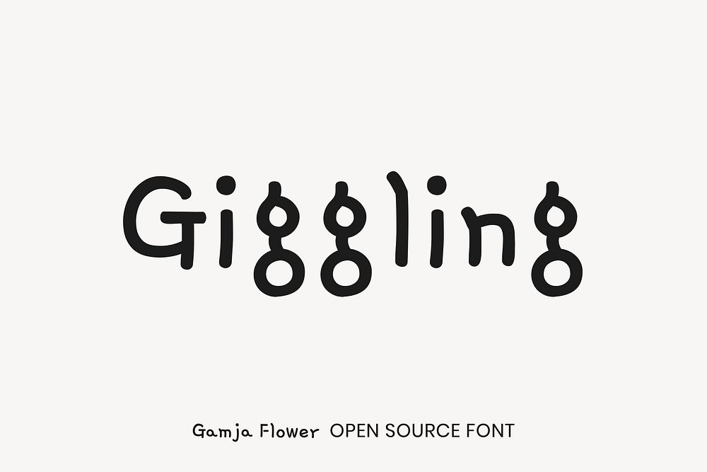 Gamja Flower open source font by YoonDesign Inc