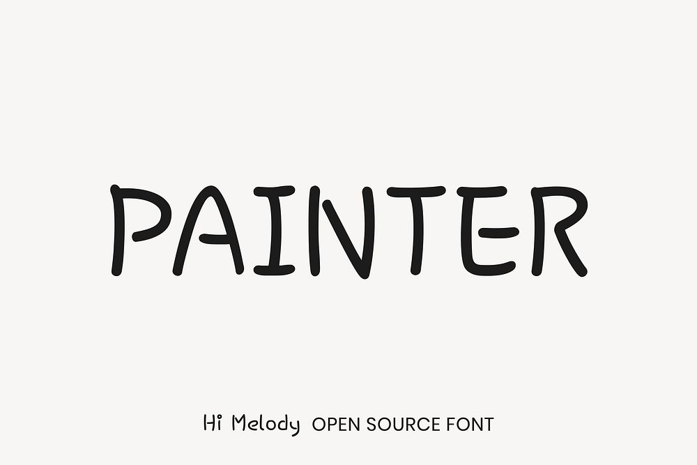 Hi Melody open source font by YoonDesign Inc