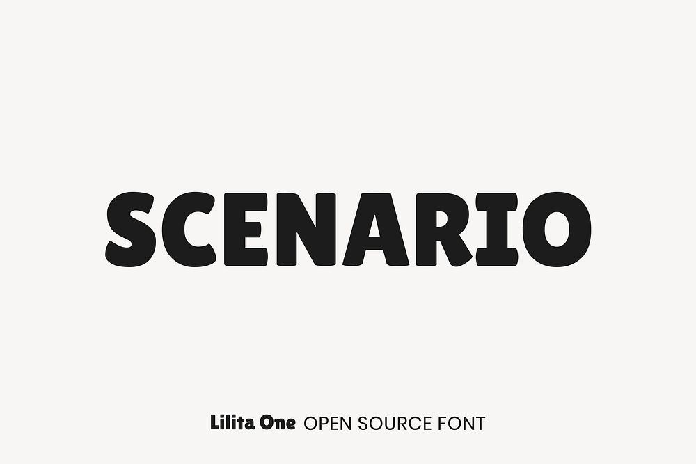 Lilita One open source font by Juan Montoreano