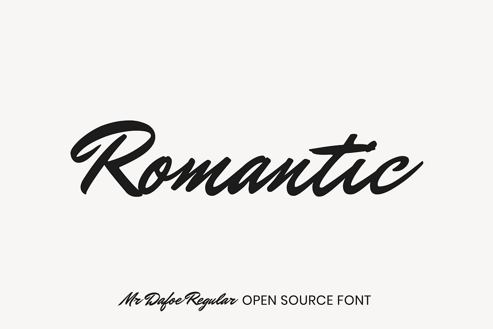 Me Dafoe Regular open source font by Sudtipos