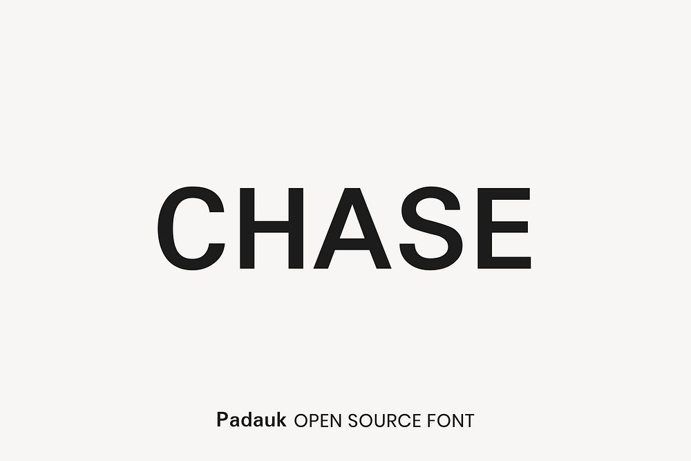 Padauk open source font by SIL International