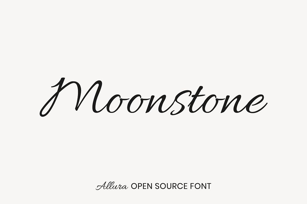 Allura open source font by Robert Leuschke