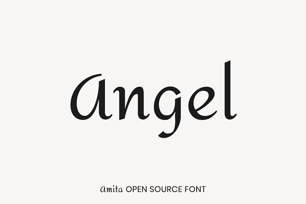 Amita open source font by Eduardo Tunni, Brian Bonislawsky